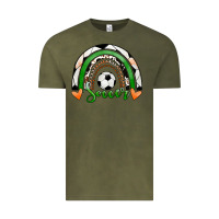Vintage Olive Soccer Rainbow Vintage Tee - RanaPortraitStore