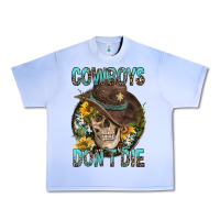 Grape Ice Cowboys Don't Die Urban Heavy Tee - FaDigitalArtStudio