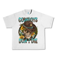 Lunar Rock Cowboys Don't Die Urban Heavy Tee - FaDigitalArtStudio