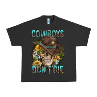 Pigment Black Cowboys Don't Die Urban Heavy Tee - FaDigitalArtStudio