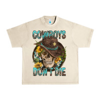Sandshell Cowboys Don't Die Urban Heavy Tee - FaDigitalArtStudio