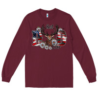 Burgundy Best Dad Ever Long Sleeve Tee - CowhideDigitalArt