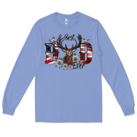 Colony Blue Best Dad Ever Long Sleeve Tee - CowhideDigitalArt