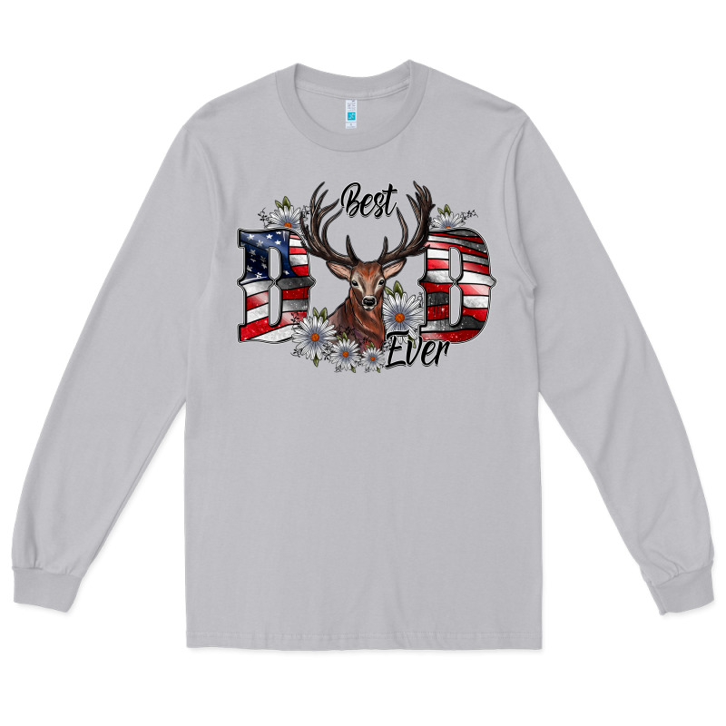 Best Dad Ever Long Sleeve Tee by CowhideDigitalArt | Teevron
