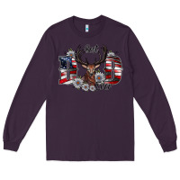 Plum Best Dad Ever Long Sleeve Tee - CowhideDigitalArt