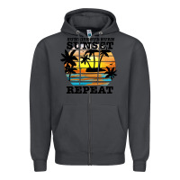 Smoke sunrise sunburn sunset repeat Zipper Hoodie - JahusDesignShop