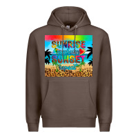 Coffee sunrise sunburn sunset repeat Premium Hoodie - Artiststas