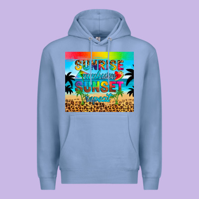 Sunrise Sunburn Sunset Repeat Premium Hoodie Designed By Artiststas