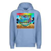 Colony Blue sunrise sunburn sunset repeat Premium Hoodie - Artiststas
