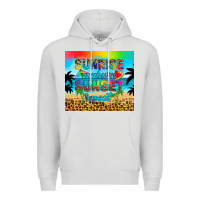 Dove Grey sunrise sunburn sunset repeat Premium Hoodie - Artiststas