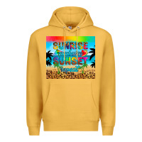 Mustard sunrise sunburn sunset repeat Premium Hoodie - Artiststas