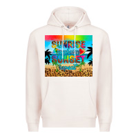 Pale Pink sunrise sunburn sunset repeat Premium Hoodie - Artiststas