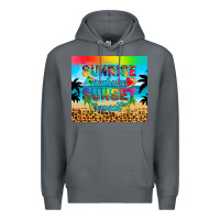Rock sunrise sunburn sunset repeat Premium Hoodie - Artiststas