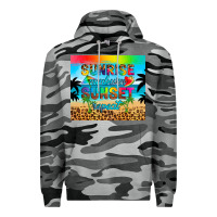 Slate Camo sunrise sunburn sunset repeat Premium Hoodie - Artiststas