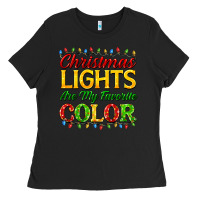 Black christmas lights are my favorite color Ladies Tee - FaDigitalArtStudio
