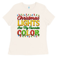 Bone christmas lights are my favorite color Ladies Tee - FaDigitalArtStudio