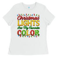 White christmas lights are my favorite color Ladies Tee - FaDigitalArtStudio