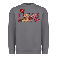 Storm valentines day tedybear love Heavyweight Sweatshirt - RanaPortraitStore