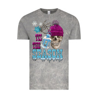 Cloud Rock tis the season winter skull Vintage Tee - FaDigitalArtStudio