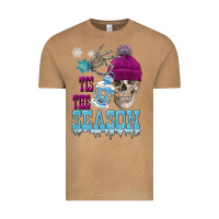 Vintage Camel tis the season winter skull Vintage Tee - FaDigitalArtStudio