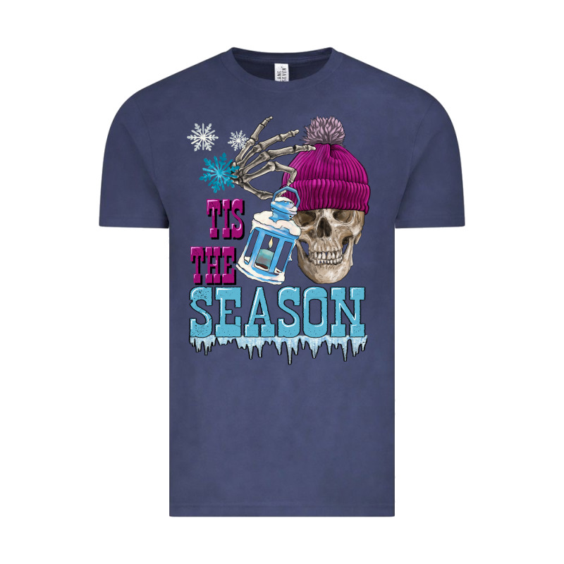 Tis The Season Winter Skull Vintage Tee by FaDigitalArtStudio | Teevron