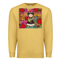Antique Gold Mexican girl Premium Sweatshirt - RanaPortraitStore