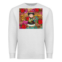 Oatmeal Heather Mexican girl Premium Sweatshirt - RanaPortraitStore