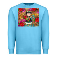 Ocean Blue Mexican girl Premium Sweatshirt - RanaPortraitStore