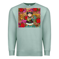 Seafoam Mexican girl Premium Sweatshirt - RanaPortraitStore