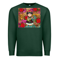 Sports Green Mexican girl Premium Sweatshirt - RanaPortraitStore