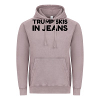 Vintage Zinc trump skis in jeans Vintage Hoodie - artisFamous