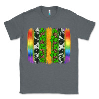 Charcoal Heather st patricks day rainbow brushstroke Classic Tee - Artiststas