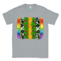 Heather Grey st patricks day rainbow brushstroke Classic Tee - Artiststas
