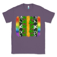 Lavender st patricks day rainbow brushstroke Classic Tee - Artiststas