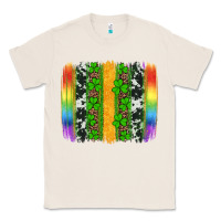 Natural st patricks day rainbow brushstroke Classic Tee - Artiststas