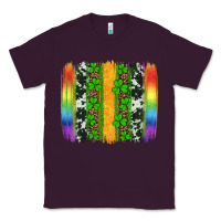 Plum st patricks day rainbow brushstroke Classic Tee - Artiststas