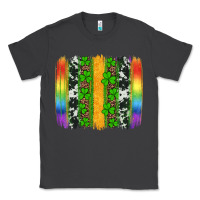 Smoke st patricks day rainbow brushstroke Classic Tee - Artiststas