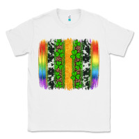 White st patricks day rainbow brushstroke Classic Tee - Artiststas