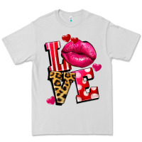 Dove Grey Western love lips Premium Tee - FaDigitalArtStudio