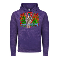 Cloud Purple punk rock Merry Christmas Vintage Hoodie - CowhideDigitalArt