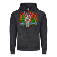 Vintage Black punk rock Merry Christmas Vintage Hoodie - CowhideDigitalArt