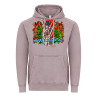 Punk Rock Merry Christmas Vintage Hoodie | Teevron