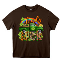 Chocolate Brown Loads of luck Heavy Core Tee - CowGirlArtShop