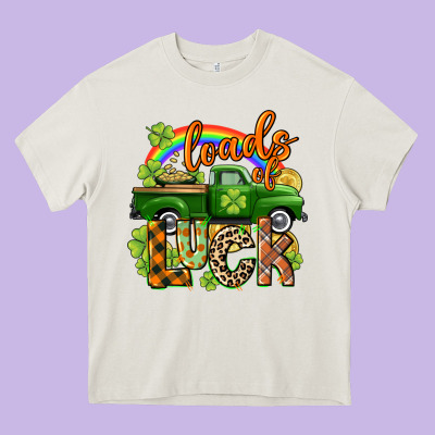 Loads Of Luck Heavy Core Tee Designed By Cowgirlartshop