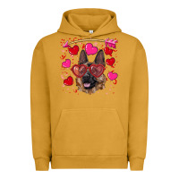 Pigment Peanut Butter valentine's german shepherd Urban Hoodie - RanaPortraitStore