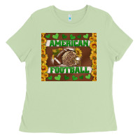 Matcha american football with sunflower tumbler Ladies Tee - BundleAndBundleShop