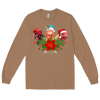 Toasted Coconut Chickens Christmas Long Sleeve Tee - CowhideDigitalArt