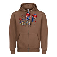 Chestnut cute american girl Zipper Hoodie - JahusDesignShop