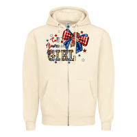 Sandshell cute american girl Zipper Hoodie - JahusDesignShop