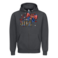 Smoke cute american girl Zipper Hoodie - JahusDesignShop